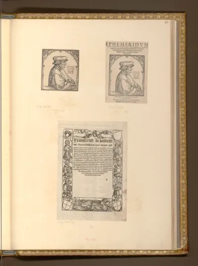 Poträt des Mathematikers J. Stoeflers; Titelblatt
