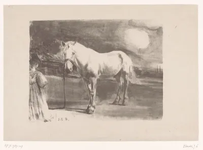 Pouponne au cheval blanc