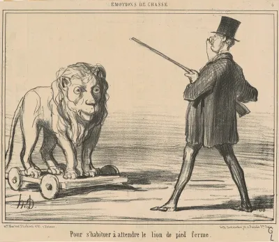 Pour s'habiteur a attendre le lion ...