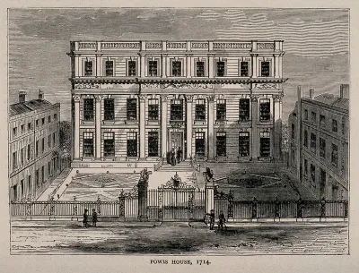 Powis House, Great Ormond Street, London, in 1714