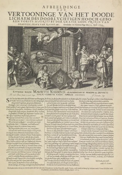 Praalbed van Maurits, prins van Oranje, 1625