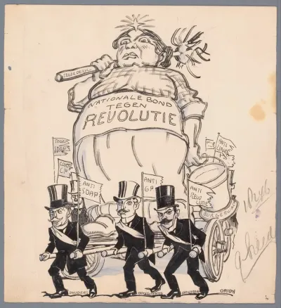 Praalwagen van de Nationale Bond tegen Revolutie