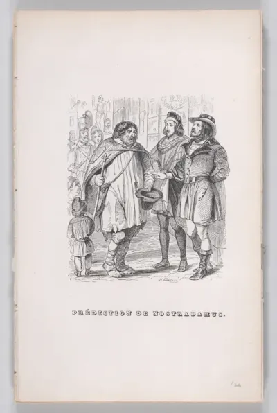Prediction of Nostradamus, from "The Complete Works of Béranger"