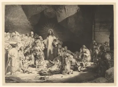 Predikende Christus (De Honderdguldenprent)