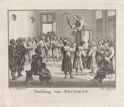 Prediking van volksprediker Johannes Brugman