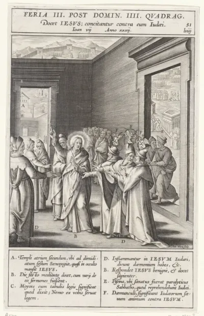 Preek van Christus in de tempel