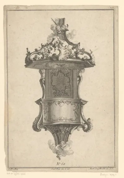 Preekstoel met Christus met stralenkrans