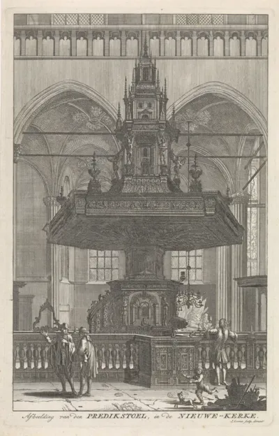 Preekstoel van de Nieuwe Kerk van Amsterdam