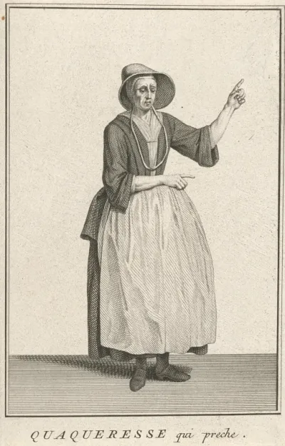 Prekende vrouw van de quakers