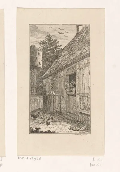 Prent uit Bürger's Gedichten