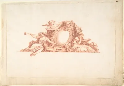 Preparatory Study for Plate 34 in "Maisons de plaisance" Vol. II