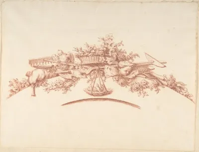 Preparatory Study for Plate 41 in "Maisons de plaisance," Vol. II