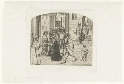 Presentation de Valère Mixime au roi Louis XI