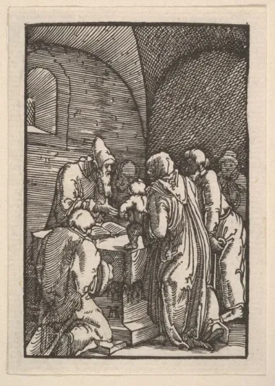 Presentation in the Temple, from "The Fall and Salvation of Mankind Through the Life and Passion of Christ"