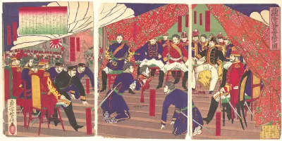 Presentation of the Head of Saigo to the Prince Arisogawa