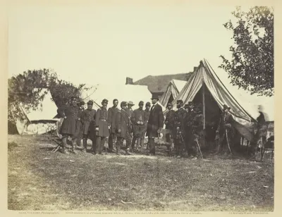 President Lincoln on Battle-Field of Antietam