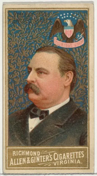 President of the United States, from World's Sovereigns series (N34) for Allen & Ginter Cigarettes