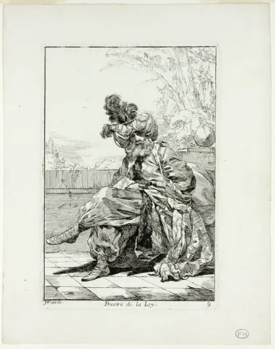 Prestre de la Loy, plate nine from Caravanne du Sultan à la Mecque