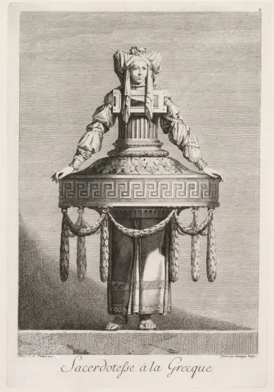 Priestess in the Greek Style, Plate 8