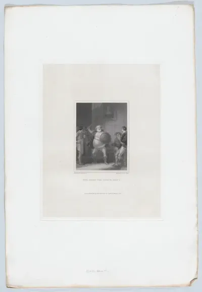 Prince Henry and Falstaff at the Boar's Head Tavern, Eastcheap (Shakespeare, King Henry the Fourth, Part I, Act 2, Scene 4)