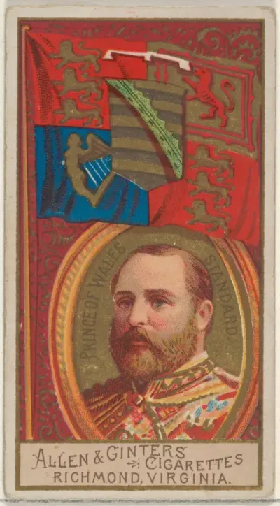 Prince of Wales Standard, from the Naval Flags series (N17) for Allen & Ginter Cigarettes Brands