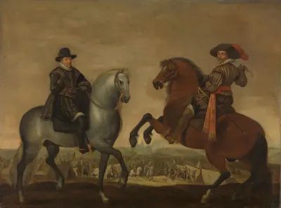 Princes Maurits and Frederik Hendrik on Horseback