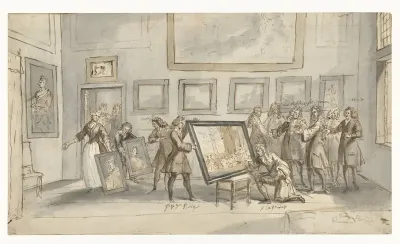 Prins Eugenius van Savoye bij de kunsthandelaar J.P. Zomer