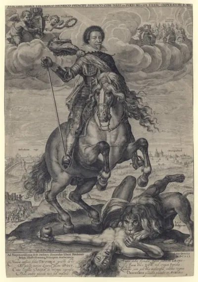 Prins Frederik Hendrik, te paard