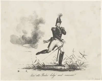 Prins Frederik vlucht voor Belgisch kruitdampen, 1830
