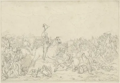 Prins van Oranje bij Quatre Bras, 16 juni 1815