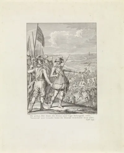 Prins van Oranje trekt over de Maas, 1568