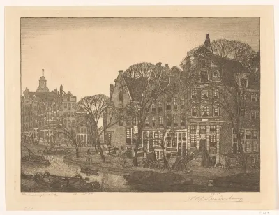 Prinsengracht ter hoogte van de Brouwersgracht in Amsterdam