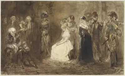 Prinses Elisabeth van Frankrijk in de gevangenis, 10 mei 1794