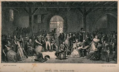 Prisoners in the French Revolution awaiting the summons to the guillotine