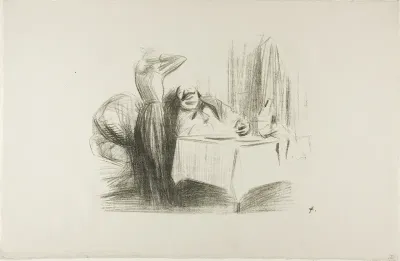 Private Dining Room Scene (horizontal plate)
