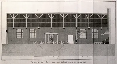 Process of producing lead sheet, and section of the rolling-mill used
