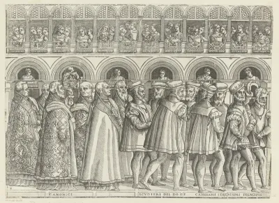 Processie van de doge van Venetië (vijfde deel)