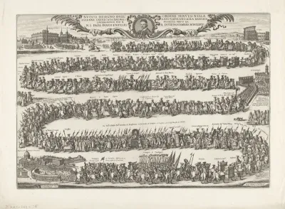 Processie van paus Innocentius XI naar Sint-Jan van Lateranen