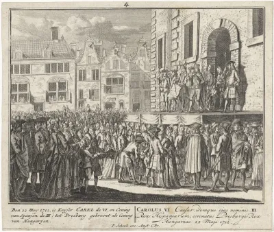 Proclamatie van de kroning van Karel III tot koning van Hongarije