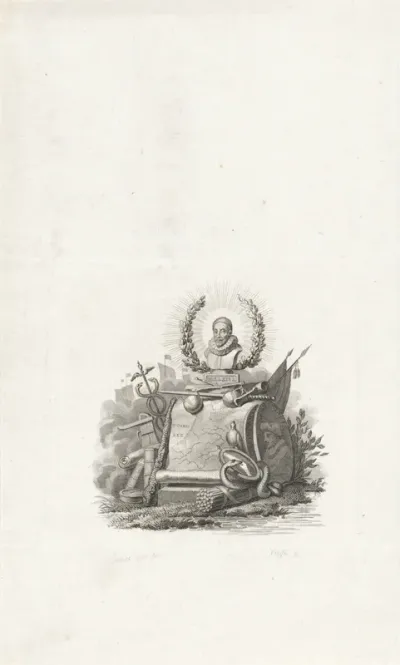 Proefdruk van titelpagina voor: Johannes Pieter van Cappelle, Bijdragen tot de geschiedenis der Nederlanden, 1827