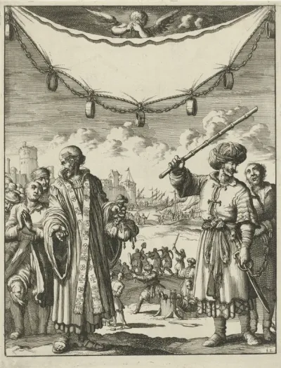 Proefdruk van titelpagina voor: P. Dan, Historie van Barbaryen, en des zelfs zee-roovers (...), 1684