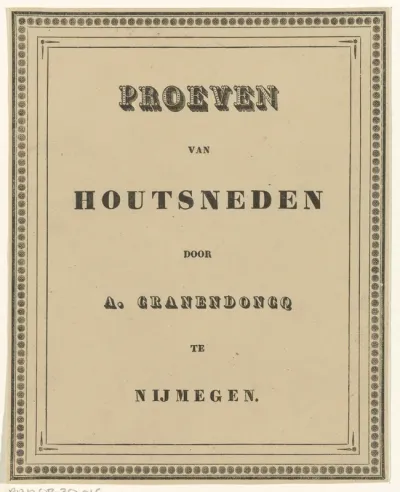 Proeven van houtsneden