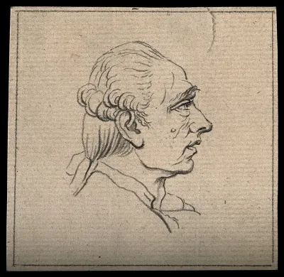 Profile of a man displaying a choleric-melancholic temperament