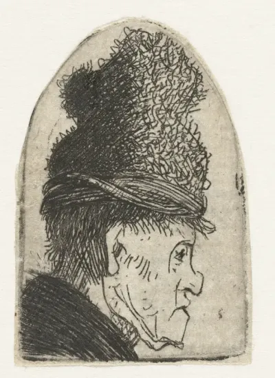 Profile of a Man in a High Hat