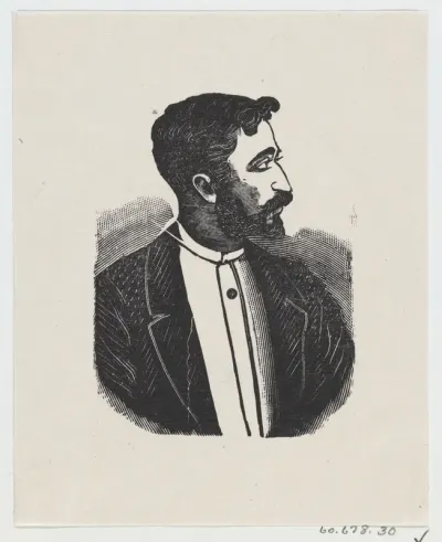Profile of a man looking to the right