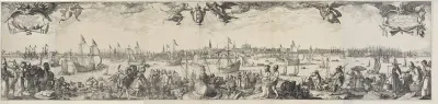 Profile of Amsterdam  from the River IJ