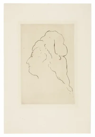 Profile of Eva Gonzales, Turned to the Left