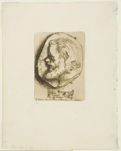 Profile Portrait of Charles Meryon