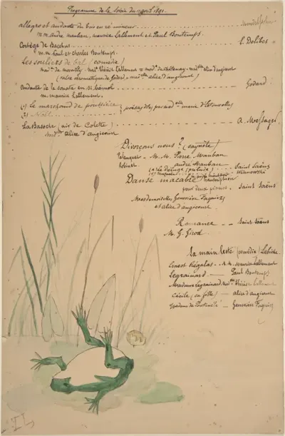 Program for the Evening of April 11, 1891