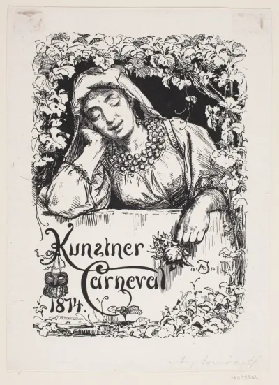 Program-omslag til Kunstner Carneval